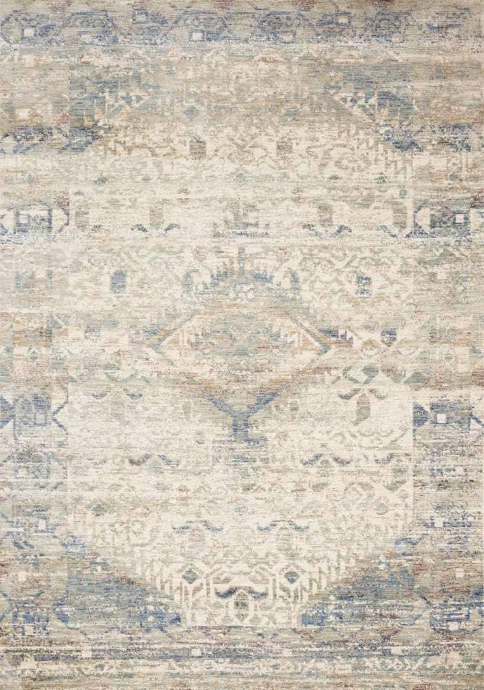Loloi - Revere Ivory / Blue 2-6in x 10-0in Runner Rug - REVRREV-06IVBB26A0 veiw 1