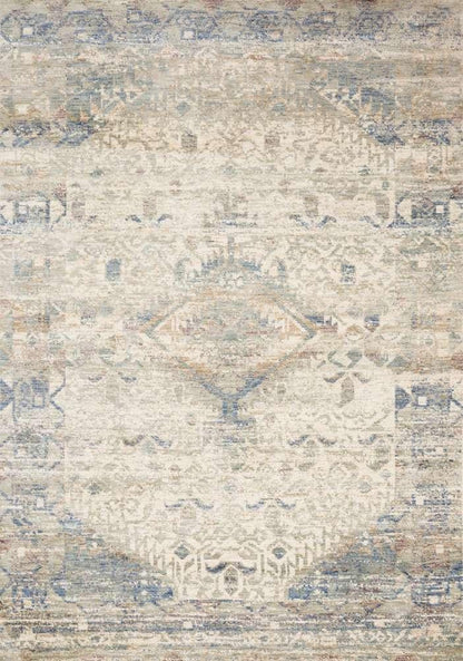 Loloi - Revere Ivory / Blue 9-6in x 12-5in Area Rug - REVRREV-06IVBB96C5 veiw 1