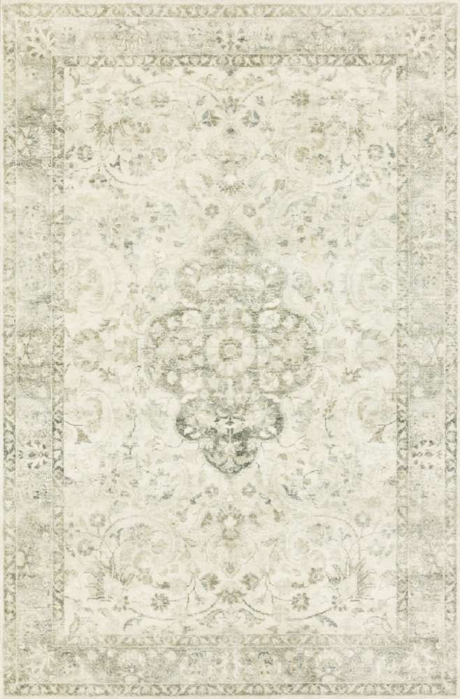Loloi - Rosette Ivory / Silver 18in x 18in Sample Rug - ROSTROS-02IVSI160S veiw 1