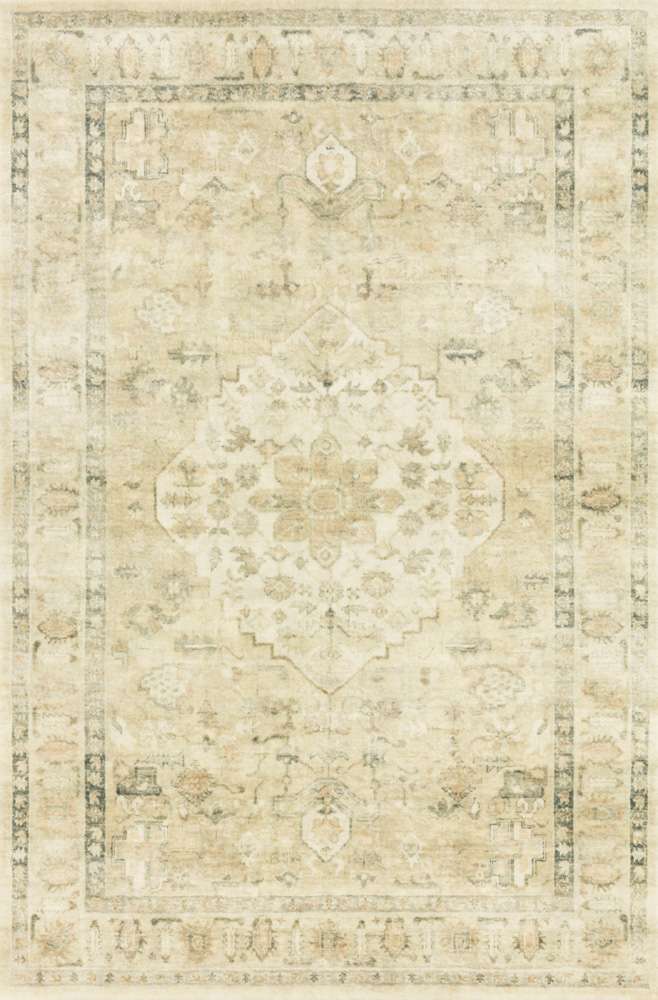 Loloi - Rosette Sand / Ivory 2-2in x 3-8in Accent Rug - ROSTROS-05SAIV2238 veiw 1