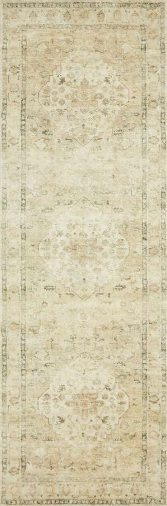 Loloi - Rosette Sand / Ivory 2-6in x 7-6in Runner Rug - ROSTROS-05SAIV2676 veiw 1