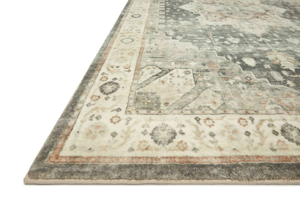 Loloi - Rosette Slate / Ivory 3-3in x 5-3in Accent Rug - ROSTROS-09SLIV3353 veiw 3