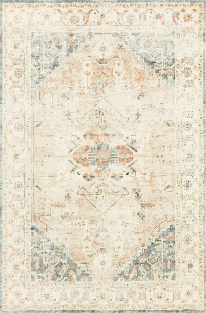 Loloi - Rosette Clay / Ivory 7-6in x 9-6in Area Rug - ROSTROS-06CGIV7696 veiw 1