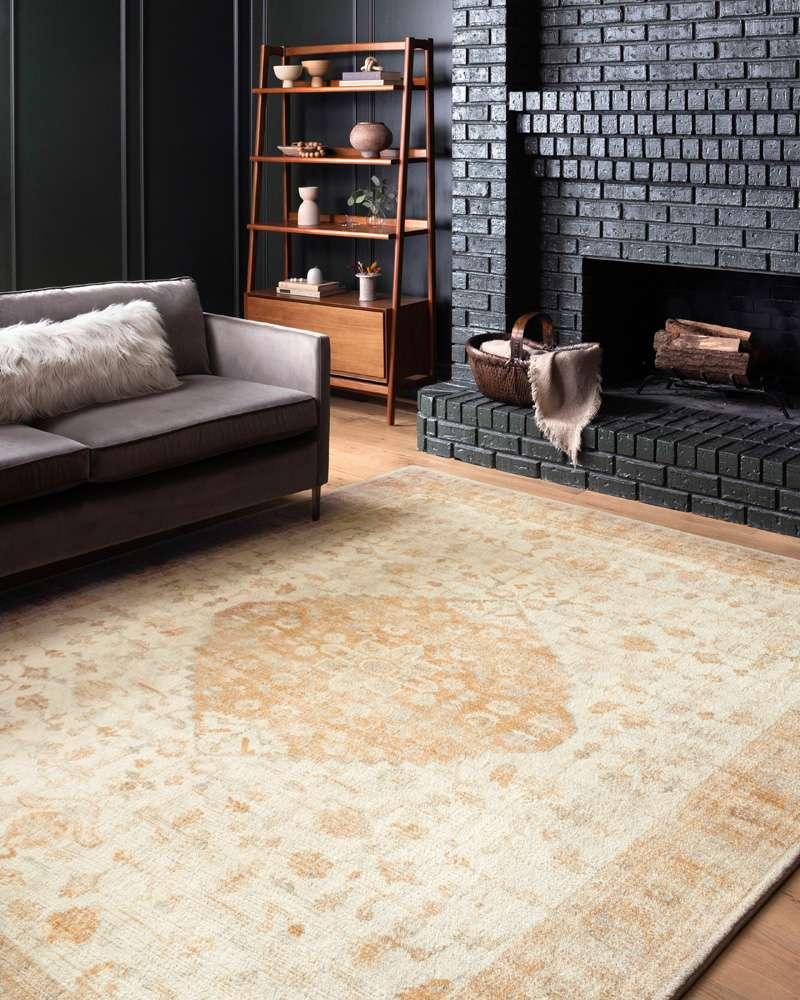 Loloi - Rosette Ivory / Terracotta 7-6in x 9-6in Area Rug - ROSTROS-03IVTC7696 veiw 2