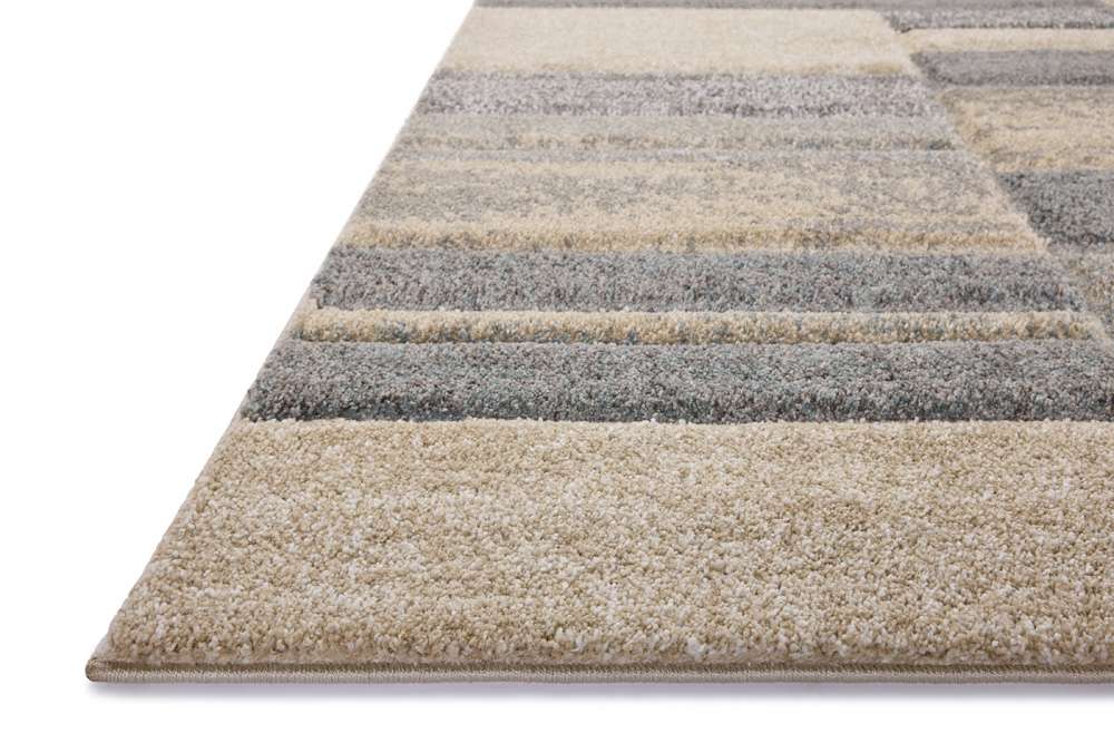 Loloi - Silas Slate / Sand 6-7in x 9-2in Area Rug - SILASLA-07SLSA6792 veiw 2