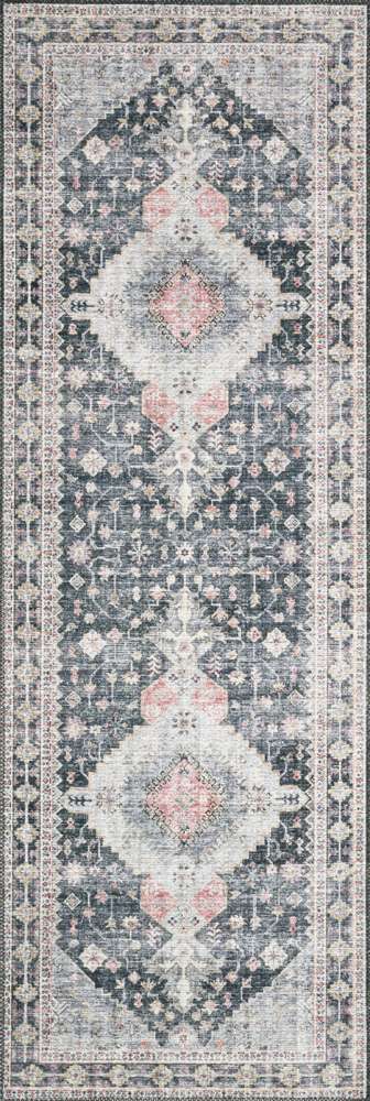 Loloi - Skye Charcoal / Multi 2-6in x 12-0in Runner Rug - SKYESKY-02CCML26C0 veiw 1