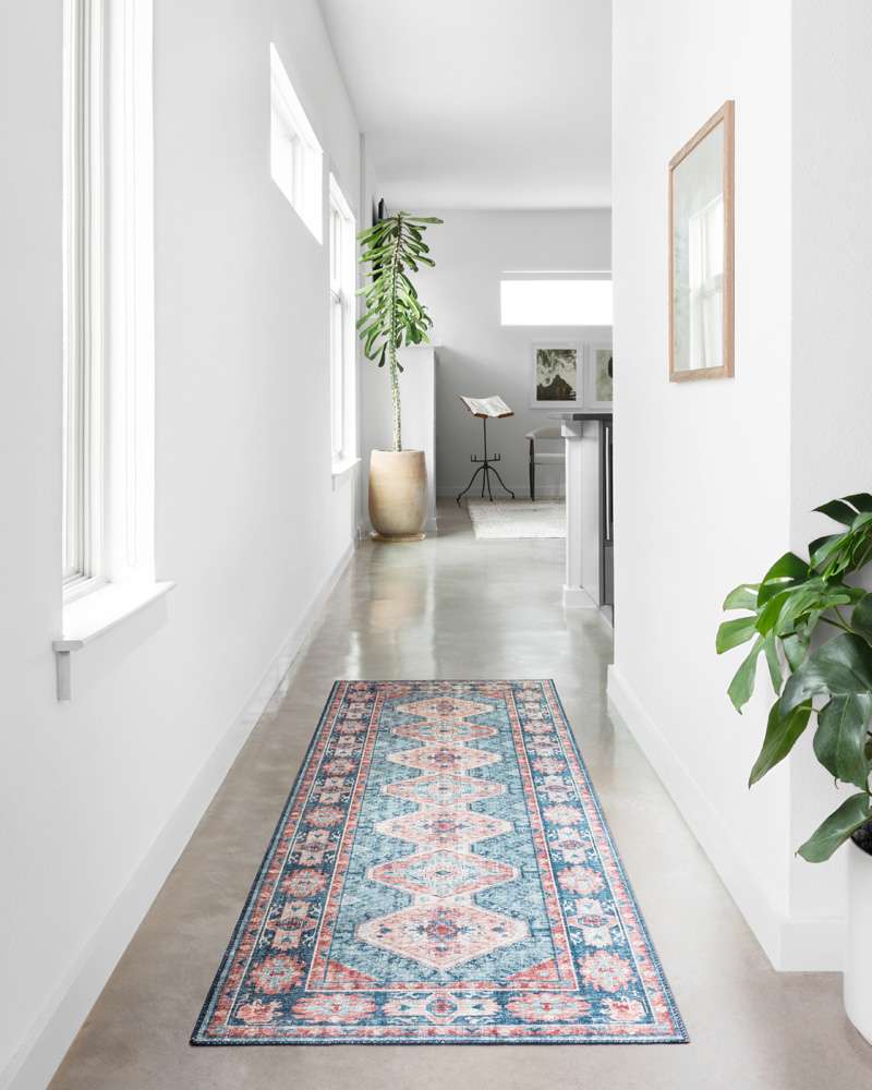 Loloi - Skye Turquoise / Terracotta 2-6in x 12-0in Runner Rug - SKYESKY-03TQTC26C0 veiw 2