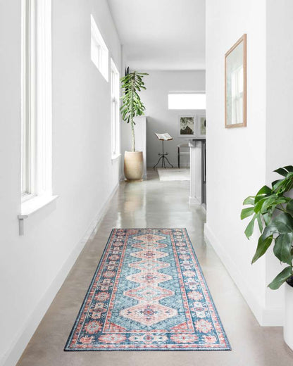 Loloi - Skye Turquoise / Terracotta 2-6in x 12-0in Runner Rug - SKYESKY-03TQTC26C0 veiw 2