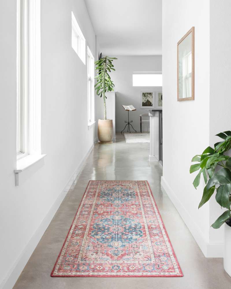 Loloi - Skye Brick / Ocean 2-6in x 7-6in Runner Rug - SKYESKY-05BKOC2676 veiw 2