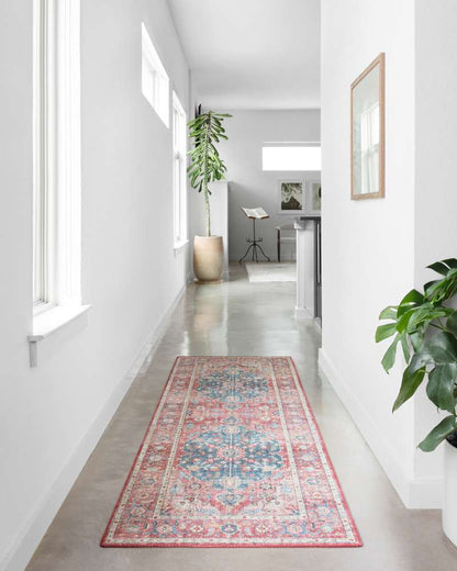 Loloi - Skye Brick / Ocean 2-6in x 7-6in Runner Rug - SKYESKY-05BKOC2676 veiw 2
