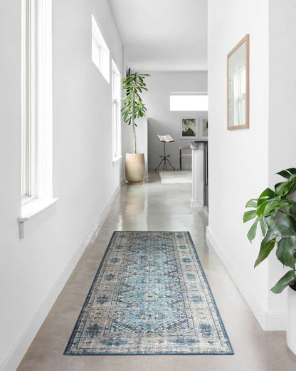 Loloi - Skye Denim / Natural 2-6in x 7-6in Runner Rug - SKYESKY-03DENA2676 veiw 2