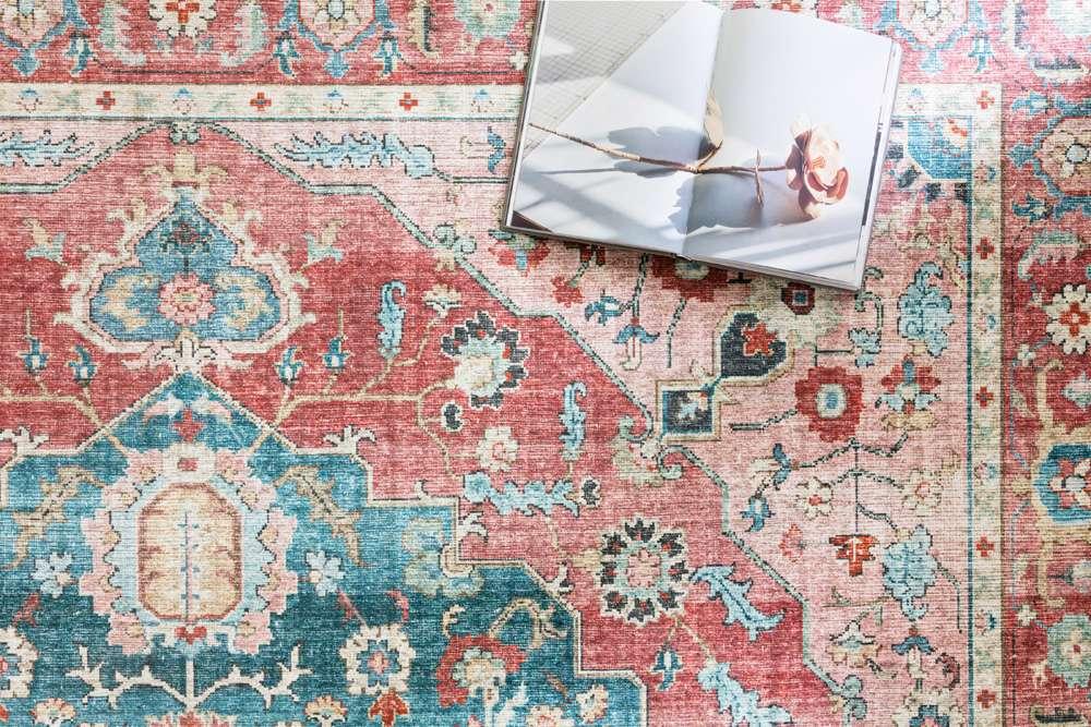 Loloi - Skye Brick / Ocean 5-0in x 7-6in Area Rug - SKYESKY-05BKOC5076 veiw 3