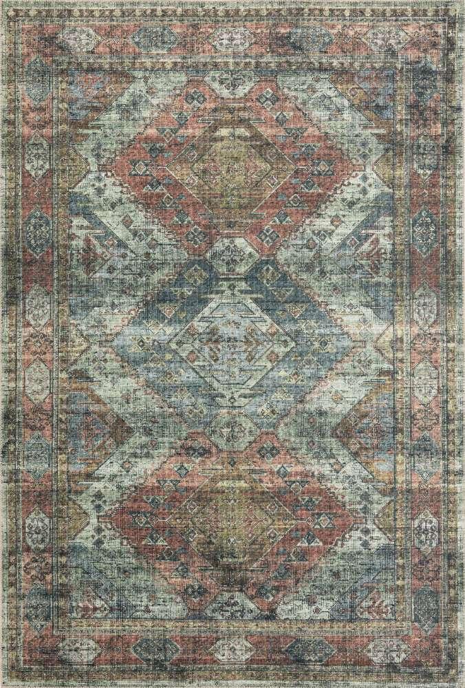 Loloi - Skye Apricot / Mist 6-0in x 6-0in Round Area Rug - SKYESKY-06APMI600R veiw 1