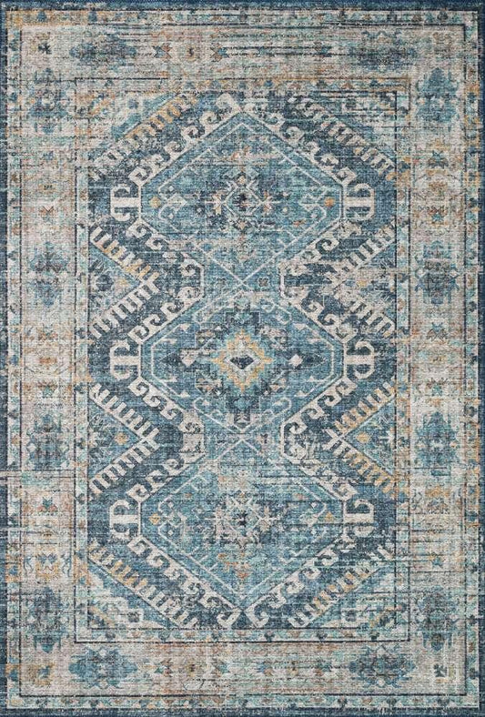 Loloi - Skye Denim / Natural 6-0in x 9-0in Area Rug - SKYESKY-03DENA6090 veiw 1