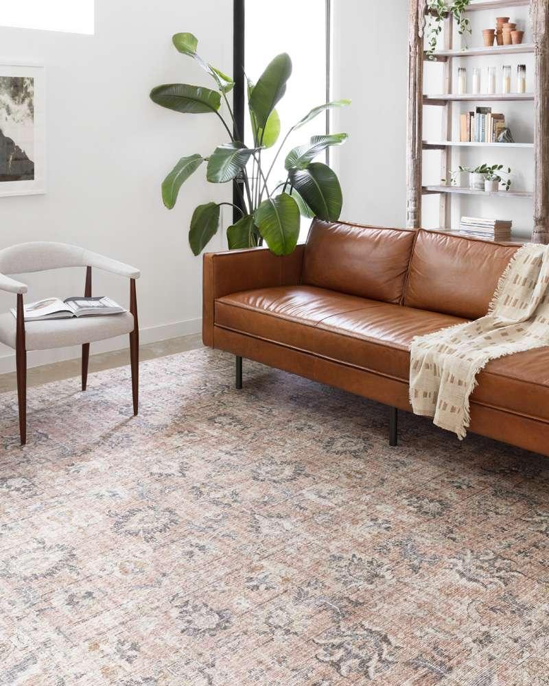 Loloi - Skye Blush / Grey 7 x 9 Oval Area Rug - SKYESKY-01BHGY790V veiw 2
