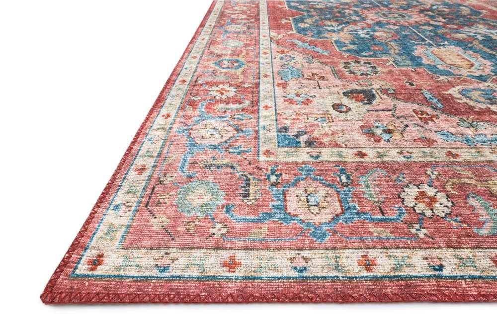 Loloi - Skye Brick / Ocean 7 x 9 Oval Area Rug - SKYESKY-05BKOC790V veiw 5