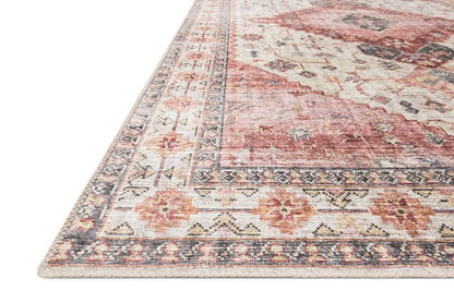 Loloi - Skye Ivory / Berry 7 x 9 Oval Area Rug - SKYESKY-02IVBY790V veiw 4