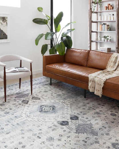 Loloi - Skye Silver / Grey 7 x 9 Oval Area Rug - SKYESKY-02SIGY790V veiw 2