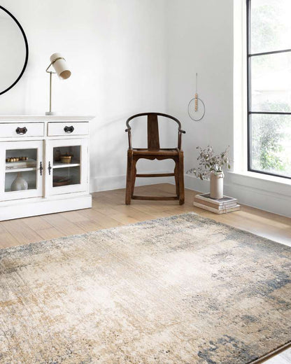 Loloi - Teagan Ivory / Mist 18in x 18in Sample Rug - TEAGTEA-08IVMI160S veiw 2