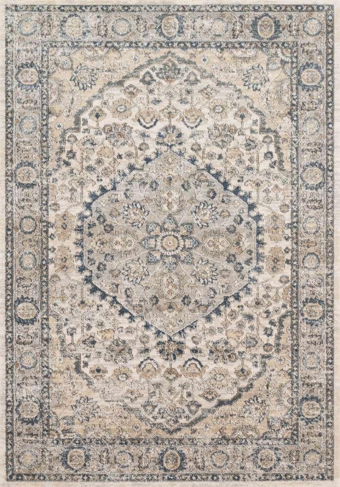 Loloi - Teagan Natural / Lt. Grey 5-3in x 7-6in Area Rug - TEAGTEA-01NALC5376 veiw 1