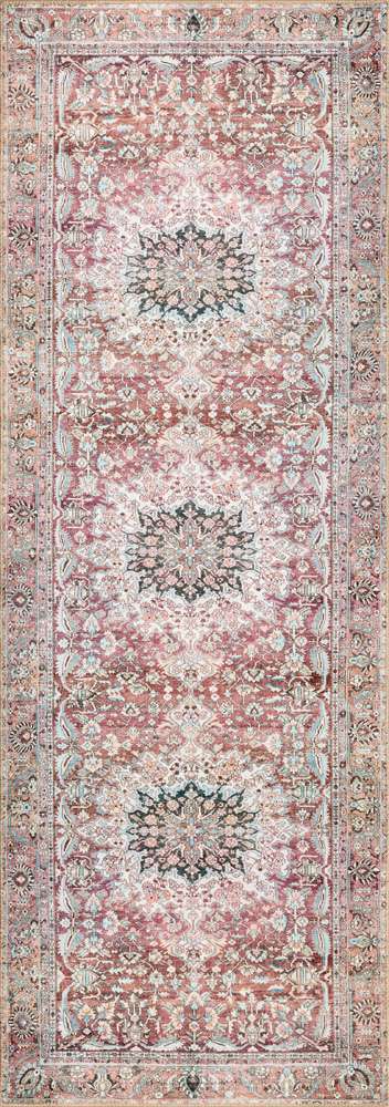 Loloi - Wynter Tomato / Teal 2-6in x 12-0in Runner Rug - WYNTWYN-05TMTE26C0 veiw 1