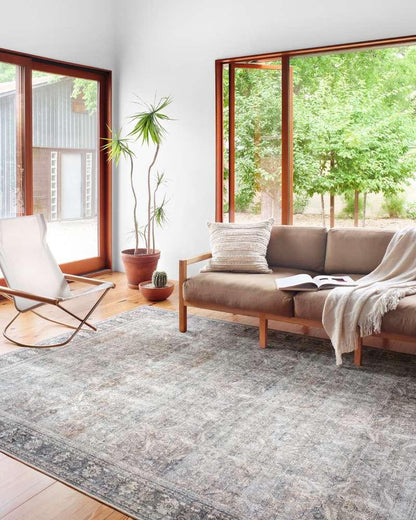Loloi - Wynter Grey / Charcoal 5-0in x 7-6in Area Rug - WYNTWYN-07GYCC5076 veiw 2