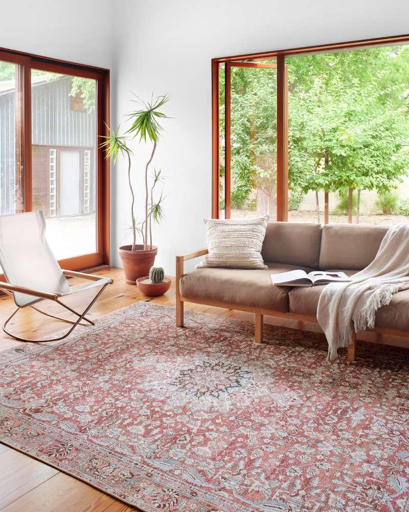 Loloi - Wynter Tomato / Teal 8-6in x 11-6in Area Rug - WYNTWYN-05TMTE86B6 veiw 2