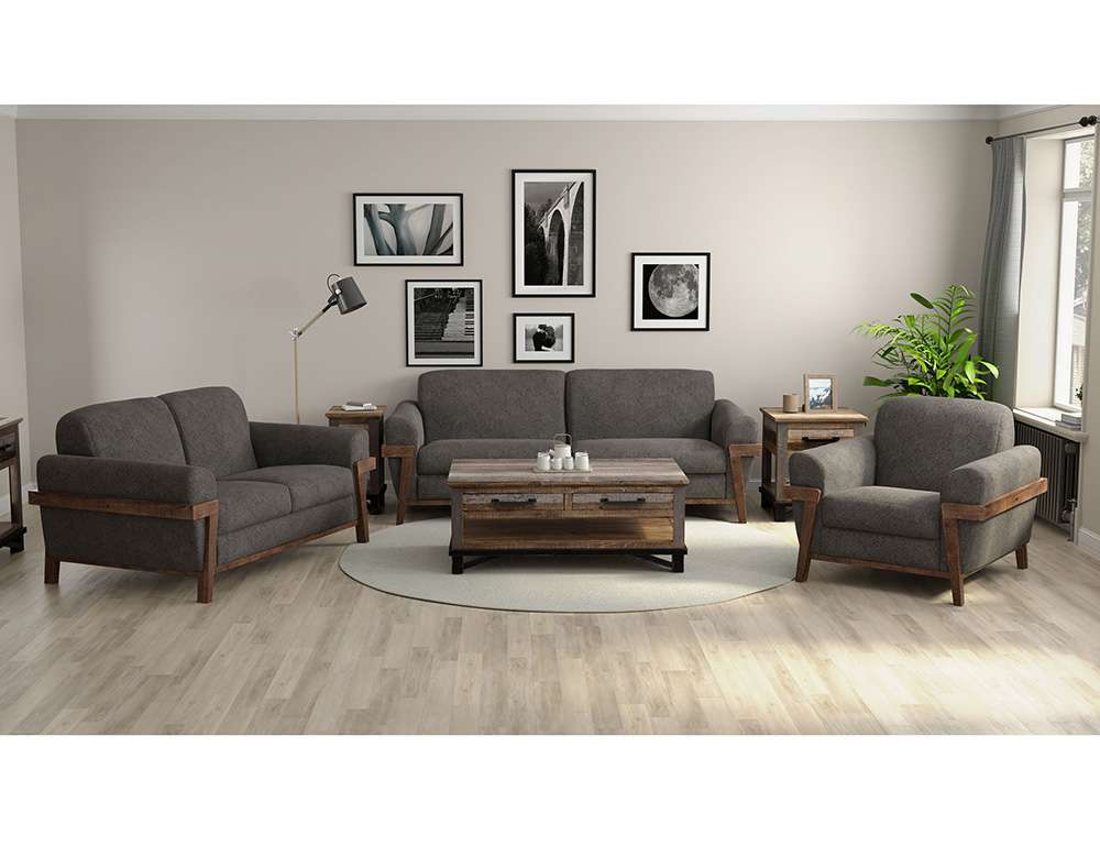 IFD - Loft Brown - Wooden Frame & Base, Sofa - IUP644-SOF-121 veiw 2