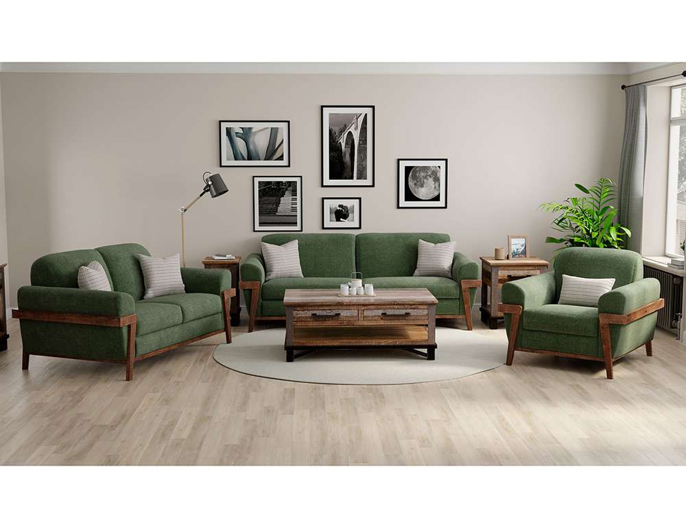 IFD - Loft Brown - Wooden Frame & Base, Sofa - IUP644-SOF-111 veiw 2
