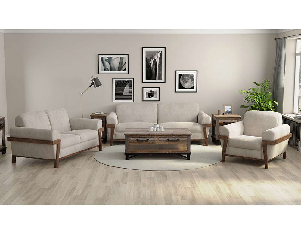 IFD - Loft Brown - Wooden Frame & Base, Sofa - IUP644-SOF-210 veiw 2