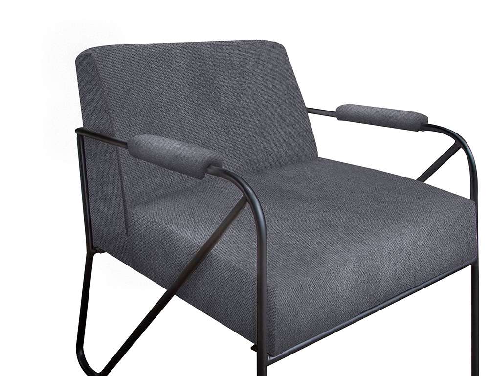 IFD - Lotus - Wooden Frame & Metal Base, Armchair - IUP132-ACH-121 veiw 3