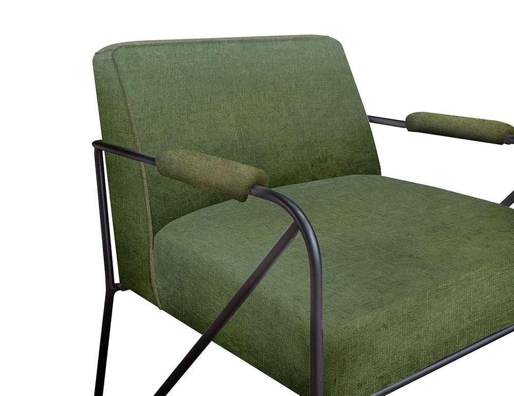 IFD - Lotus - Wooden Frame & Metal Base, Armchair - IUP132-ACH-111 veiw 3