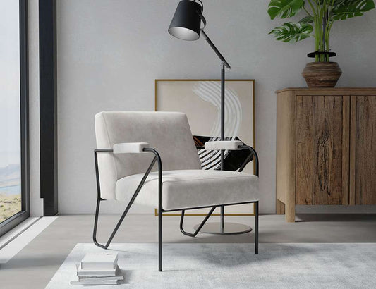 IFD - Lotus - Wooden Frame & Metal Base, Armchair - IUP132-ACH-131 veiw 2