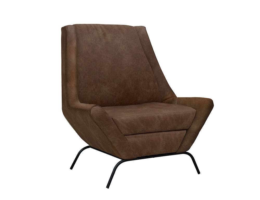IFD - Tyne - Wooden Frame & Metal Base, Armchair - IUP331-ACH-212 veiw 1