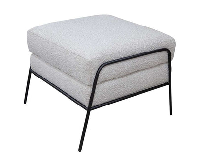 IFD - Tyne - Wooden Frame & Metal Base, Footstool Ottoman - IUP331-OTT-101 veiw 1