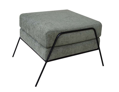 IFD - Tyne - Wooden Frame & Metal Base, Footstool Ottoman - IUP331-OTT-111 veiw 1