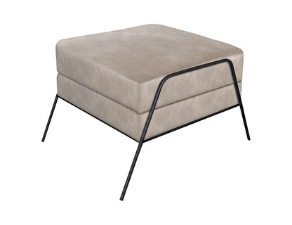 IFD - Tyne - Wooden Frame & Metal Base, Footstool Ottoman - IUP331-OTT-210 veiw 1