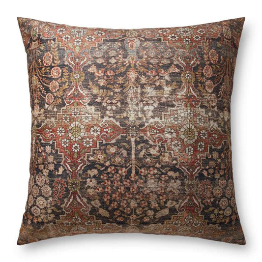 Loloi - FP0013 Red / Multi 36inW x 36inD x 6inH Pillow - FL01FP0013REMLFL36 veiw 1