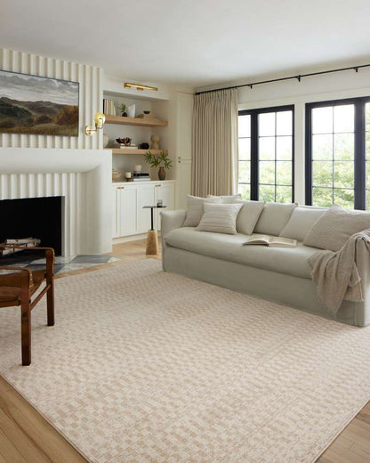 Loloi - Kamala Ivory / Natural 18in x 18in Sample Rug - KAMAKAM-05IVNA160S veiw 2