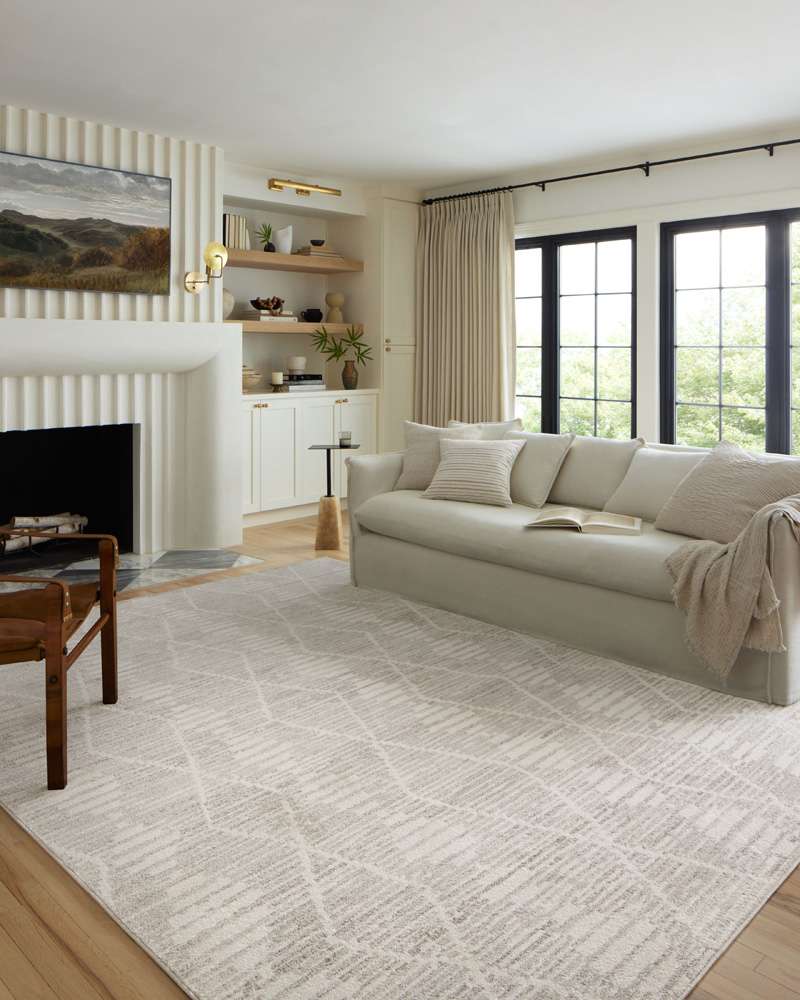 Loloi - Kamala Ivory / Silver 2-3in x 3-10in Accent Rug - KAMAKAM-02IVSI233A veiw 2
