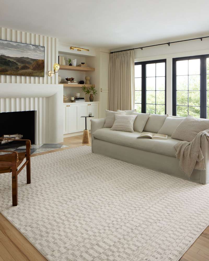 Loloi - Kamala Ivory / Grey 5-3in x 7-9in Area Rug - KAMAKAM-05IVGY5379 veiw 2