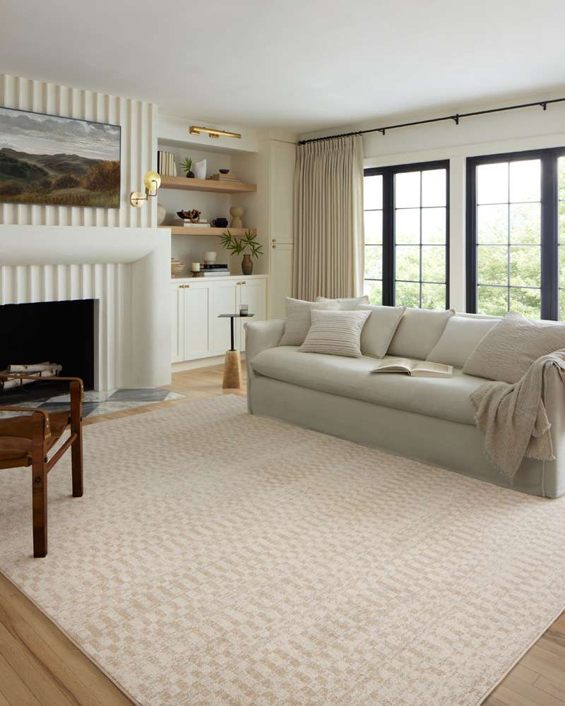 Loloi - Kamala Ivory / Natural 6-7in x 9-6in Area Rug - KAMAKAM-05IVNA6796 veiw 2