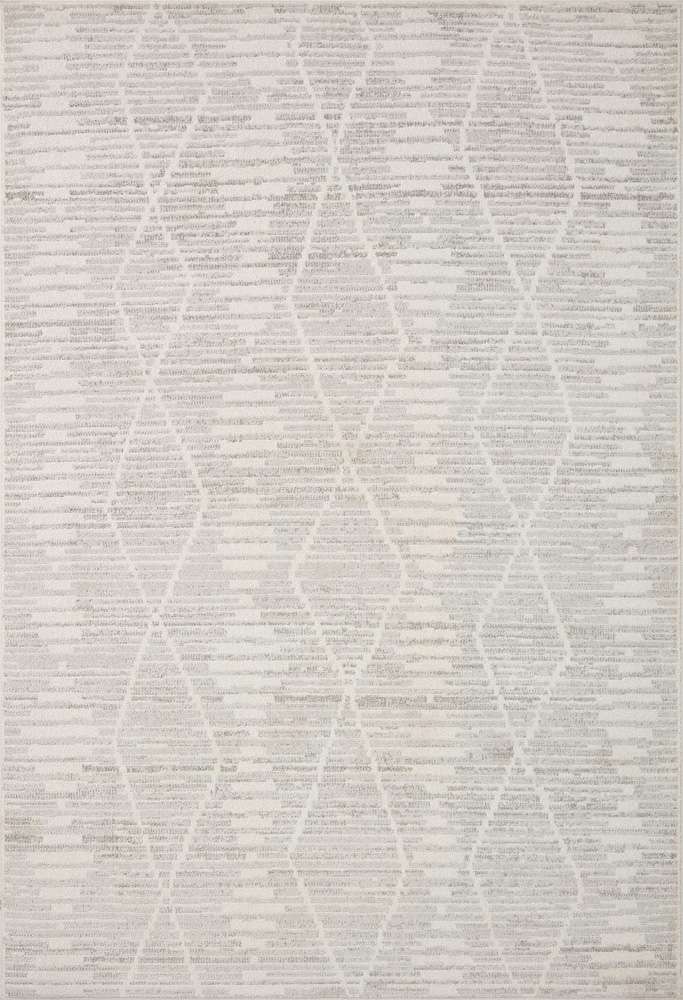 Loloi - Kamala Ivory / Silver 6-7in x 9-6in Area Rug - KAMAKAM-02IVSI6796 veiw 1