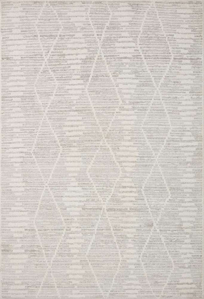 Loloi - Kamala Ivory / Silver 6-7in x 9-6in Area Rug - KAMAKAM-02IVSI6796 veiw 1
