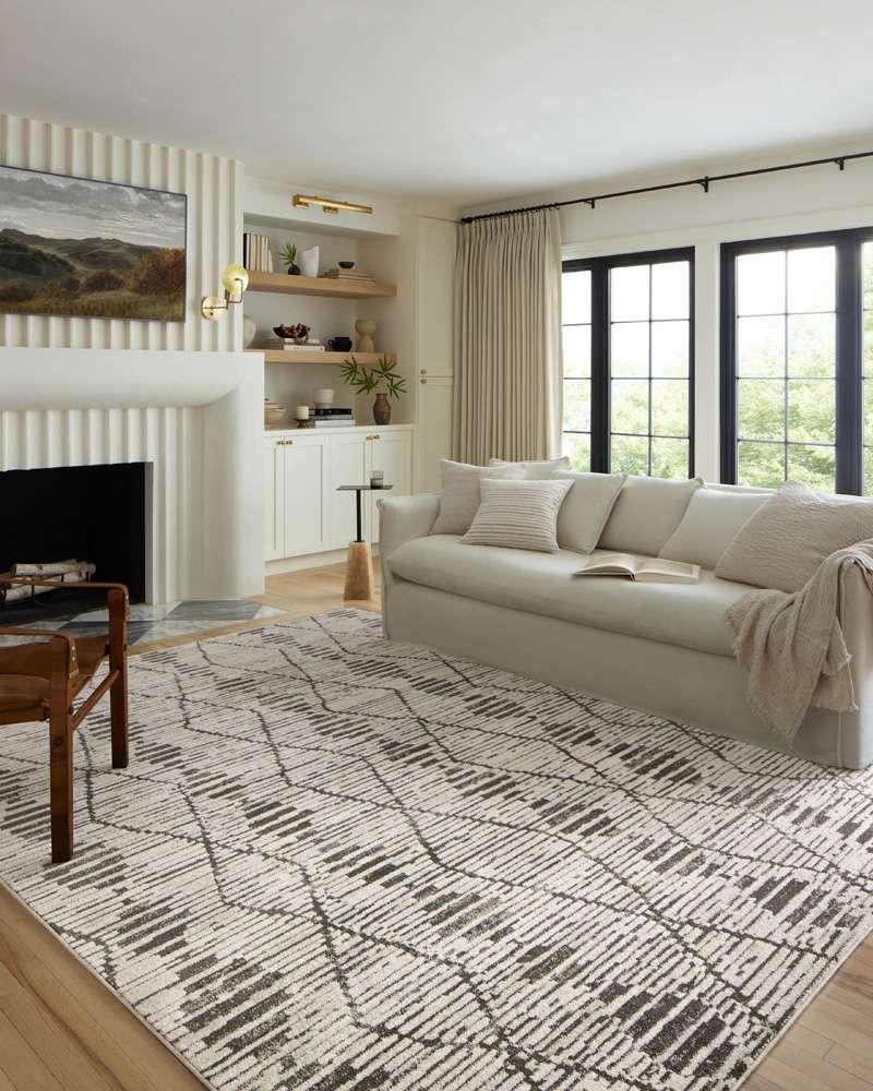 Loloi - Kamala Charcoal / Dove 9-2in x 13 Area Rug - KAMAKAM-02CCDV92D0 veiw 2