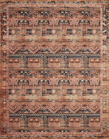 Loloi - Layla Mocha / Blush 18in x 18in Sample Rug - LAYLLAY-14MCBH160S veiw 1