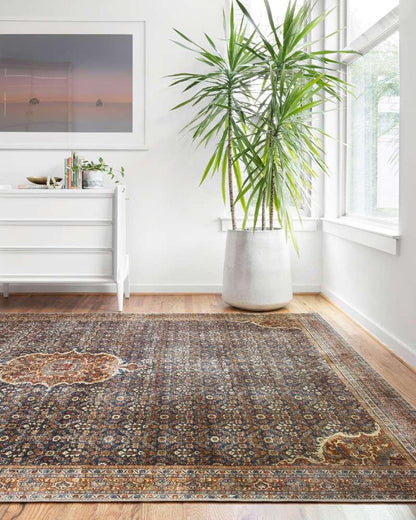 Loloi - Layla Cobalt Blue / Spice 2-0in x 5-0in Accent Rug - LAYLLAY-09CUSQ2050 veiw 2