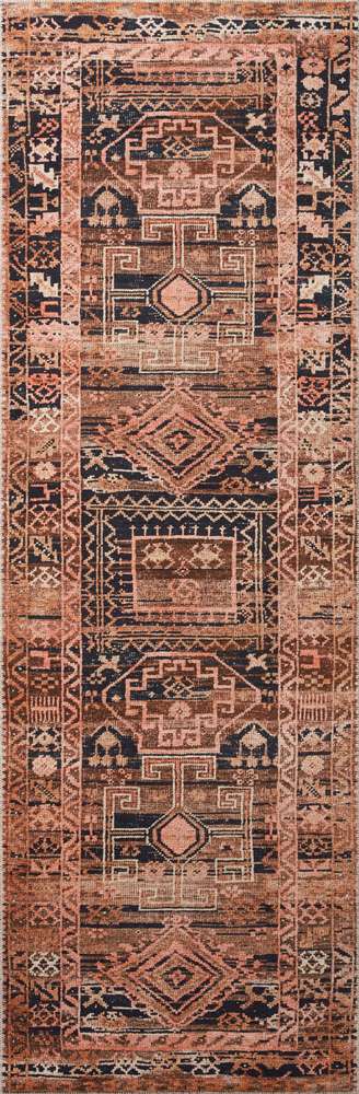 Loloi - Layla Mocha / Blush 2-6in x 12-0in Runner Rug - LAYLLAY-14MCBH26C0 veiw 1
