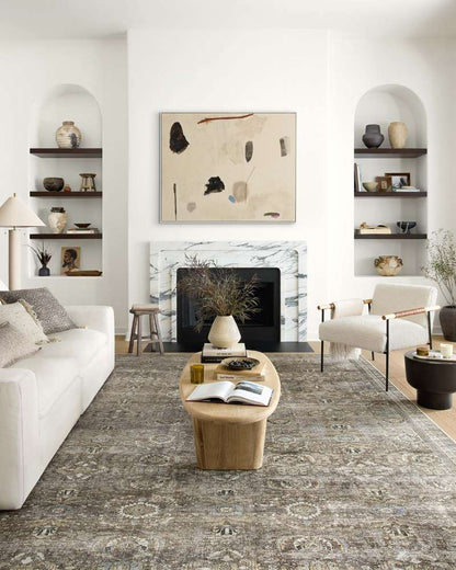 Loloi - Layla Antique / Moss 5-0in x 7-6in Area Rug - LAYLLAY-13ANMO5076 veiw 3