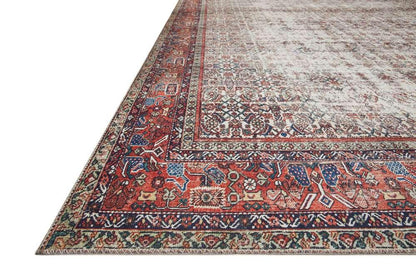 Loloi - Layla Ivory / Brick 7-6in x 9-6in Area Rug - LAYLLAY-12IVBK7696 veiw 3